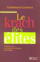 Couverture du livre « Le krach des elites » de Lemieux E aux éditions Les Peregrines