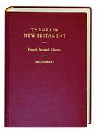 Couverture du livre « The greek new testament with dictionary » de  aux éditions Bibli'o