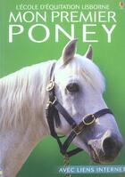 Couverture du livre « Mon Premier Poney » de Kate Needham aux éditions Usborne