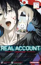 Couverture du livre « Real account Tome 5 » de Shizumu Watanabe et Okushou aux éditions Kurokawa