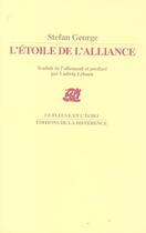 Couverture du livre « Etoile de l'alliance (l') » de Stefan George aux éditions La Difference