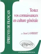 Couverture du livre « =>nouv.ed.9782729853501/lamtes » de Lambert aux éditions Ellipses