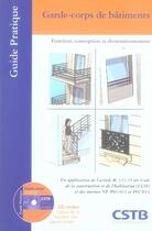 Couverture du livre « Garde-corps de bâtiments. fonction, conception et dimensionnement » de Cstb aux éditions Cstb
