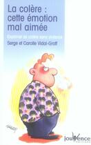 Couverture du livre « N 3 la colere, cette emotion mal aimee » de Serge Vidal-Graf aux éditions Jouvence