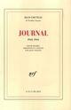 Couverture du livre « Journal 1942-1945 » de Jean Cocteau aux éditions Gallimard