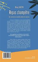 Couverture du livre « Repas champêtre : aux savoureuses anecdotes pleines de surprises » de Remy Lauzen aux éditions Editions Maia