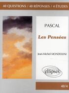 Couverture du livre « Les pensées, de Pascal » de Merle aux éditions Ellipses Marketing