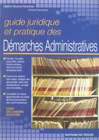 Couverture du livre « Guide juridique et pratique des demarches administratives » de Maurice Mouthier aux éditions De Vecchi