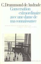 Couverture du livre « Conversation extraordinaire avec une dame de ma connaissance » de Carlos Drummond De Andrade aux éditions Metailie
