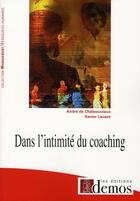 Couverture du livre « Dans l'intimité du coaching » de Chateauvieux La aux éditions Demos