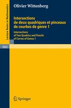 Couverture du livre « Intersections de deux quadriques et pinceaux de courbes de genre 1 » de Olivier Wittenberg aux éditions Springer Verlag