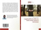 Couverture du livre « L'applicabilite du dih a la lutte armee contre le terrorisme » de Germain Dabire T. aux éditions Editions Universitaires Europeennes