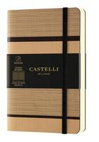 Couverture du livre « Carnet tatami poche quadrille beige cappuccino » de Castelli aux éditions Castelli Milano