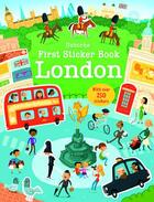 Couverture du livre « First sticker book ; London » de James Maclaine aux éditions Usborne