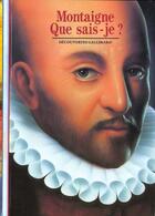 Couverture du livre « Montaigne - que sais-je ? » de Montaigne/Pouilloux aux éditions Gallimard