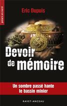 Couverture du livre « Devoir de mémoire » de Eric Dupuis aux éditions Aubane