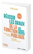 Couverture du livre « Reussir les oraux de la fonction publique » de Pierre Gevart aux éditions L'etudiant