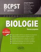 Couverture du livre « Biologie bcpst1 - conforme au nouveau programme 2013 » de Segarra/Chauvet/Metz aux éditions Ellipses