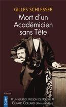 Couverture du livre « Mort d'un académicien sans tête » de Gilles Schlesser aux éditions City