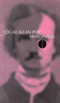 Couverture du livre « Marginalia » de Edgar Allan Poe aux éditions Allia