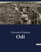 Couverture du livre « Odi » de Fantoni Giovanni aux éditions Culturea