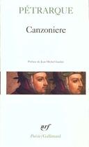 Couverture du livre « Canzoniere » de Petrarque aux éditions Gallimard