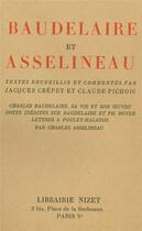 Couverture du livre « Baudelaire et Asselineau » de Claude Pichois et Jacques Crepet aux éditions Nizet