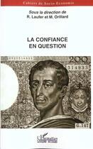 Couverture du livre « La confiance en question » de Philippe Despoix aux éditions L'harmattan