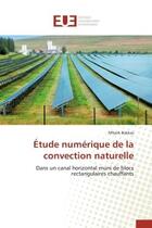 Couverture du livre « Etude numerique de la convection naturelle - dans un canal horizontal muni de blocs rectangulaires c » de Bakkas M'Bark aux éditions Editions Universitaires Europeennes