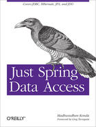 Couverture du livre « Just Spring Data Access » de Konda Madhusudhan aux éditions O`reilly Media