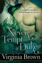 Couverture du livre « Never tempt a duke » de Brown Virginia aux éditions Bellebooks