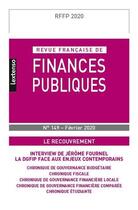 Couverture du livre « Revue francaise de finances publiques n 149-fevrier 2020 » de  aux éditions Lgdj