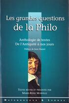 Couverture du livre « Les Grandes Questions De La Philo » de Morville M R aux éditions Maisonneuve Larose