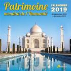 Couverture du livre « Patrimoine mondial de l humanite (2019) » de  aux éditions Artemis