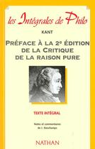 Couverture du livre « Preface De La Critique De La Raison Pure » de Jacques Deschamps aux éditions Nathan