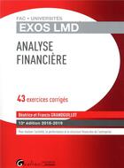 Couverture du livre « Analyse financière (édition 2018/2019) » de Beatrice Grandguillot et Francis Grandguillot aux éditions Gualino