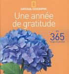 Couverture du livre « Une année de gratitude » de  aux éditions National Geographic