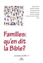 Couverture du livre « Familles, qu'en dit la Bible ? » de  aux éditions Saint Augustin
