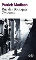 Couverture du livre « Rue des boutiques obscures » de Patrick Modiano aux éditions Gallimard