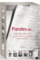 Couverture du livre « Coffret paroles de... » de Jean-Pierre Gueno aux éditions J'ai Lu