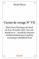 Couverture du livre « Carnet de voyage t.7 » de Michel Baury aux éditions Edilivre