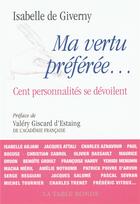 Couverture du livre « Ma vertu préférée » de Isabelle De Giverny aux éditions Table Ronde