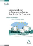 Couverture du livre « L'essentiel sur la cour européenne des droits de l'homme » de Quentin Van Enis aux éditions Anthemis