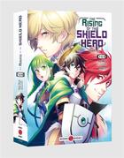 Couverture du livre « The rising of the shield hero : coffret vol.5 : Tomes 9 et 10 » de Yusagi Aneko et Kyu Aiya aux éditions Bamboo