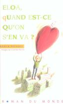 Couverture du livre « Eloa, quand est-ce qu'on s'en va ? » de Pavloff/Perrin aux éditions Rue Du Monde