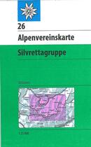 Couverture du livre « Alpenvereinskarte / silvrettagruppe » de  aux éditions Alpen Veiren