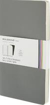 Couverture du livre « Carnet volant ligne ; grand format ; set 2 ; couverture souple gris » de Moleskine aux éditions Moleskine Papet