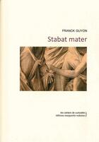Couverture du livre « Stabat mater » de Franck Guyon aux éditions Marguerite Waknine