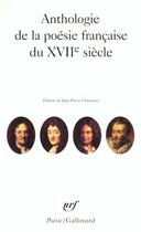 Couverture du livre « Anthologie de la poésie francaise du XVII siècle » de  aux éditions Gallimard