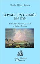 Couverture du livre « Voyage en Crimée en 1786 » de Charles-Gilbert Romme aux éditions L'harmattan